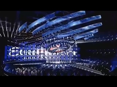 부드러운 모듈 구부러진 실린더 초 얇은 유연 LED 스크린 디스플레이 스크린 실린더 컬럼 사용